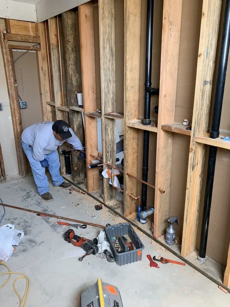 Commercial rough-in plumbing for Gas Line Repair in Winsted